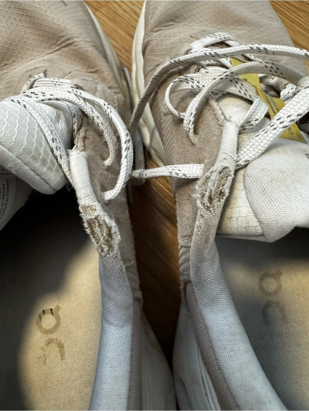 On Running Cloudrunner 2 Waterproof Women's Sneakers in Beige w mustard accents